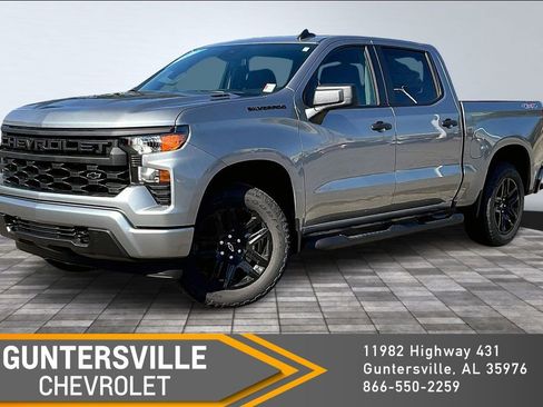 New 2026 Chevrolet Silverado 1500 Custom w/ Turbomax Blackout Package AWD/4WD image 1