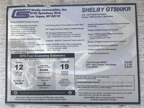 Used 2008 Ford Mustang Shelby GT500 RWD image 93