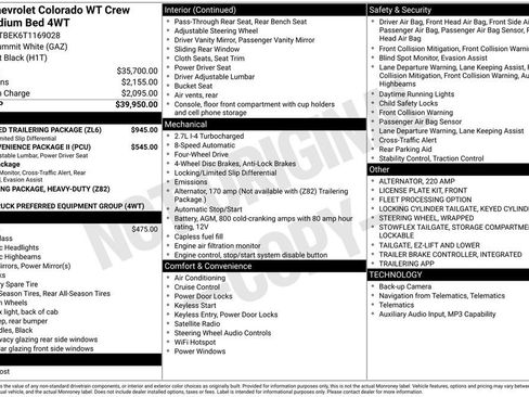 New 2026 Chevrolet Colorado W/T w/ Advanced Trailering Package image 32