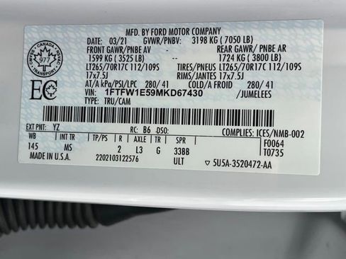 Used 2021 Ford F150 XLT w/ Equipment Group 301A Mid AWD/4WD image 20