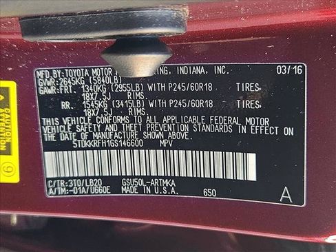 Used 2016 Toyota Highlander XLE FWD image 9