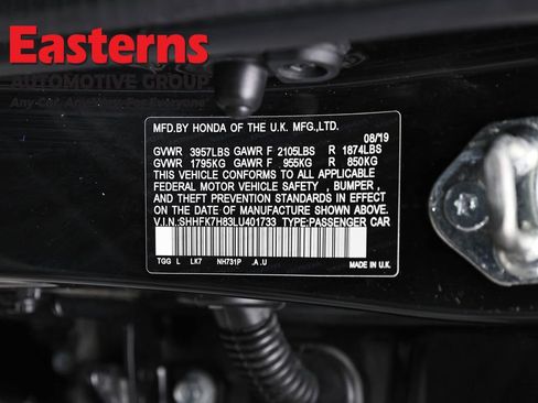 Used 2020 Honda Civic EX-L image 35