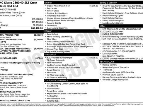 New 2026 GMC Sierra 2500 SLT w/ SLT Premium Package AWD/4WD image 17