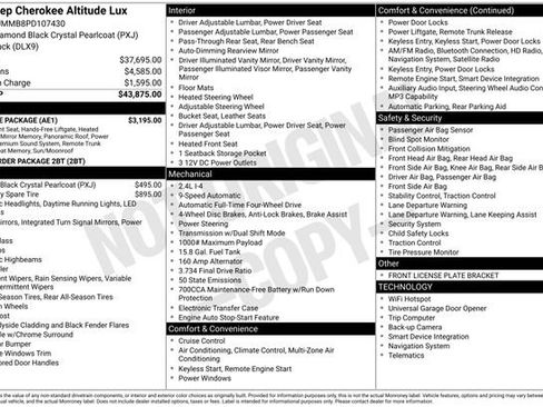 Used 2023 Jeep Cherokee Altitude Lux w/ Lux Elite Package image 5