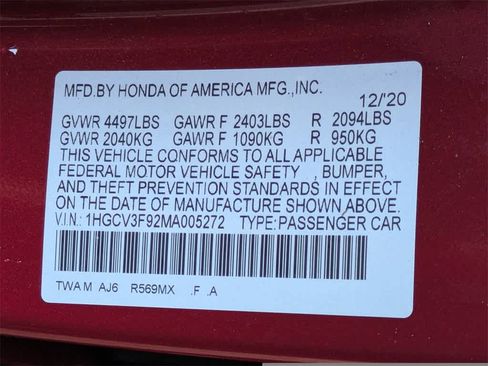 Used 2021 Honda Accord Touring image 43