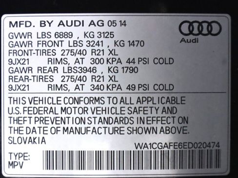 Used 2014 Audi Q7 3.0T S line Prestige w/ Technology Package image 48