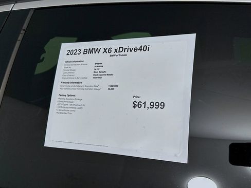 Used 2023 BMW X6 xDrive40i w/ Premium Package image 12