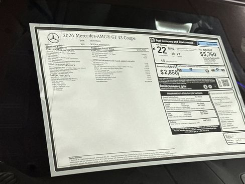 New 2026 Mercedes-Benz AMG GT 43 image 29