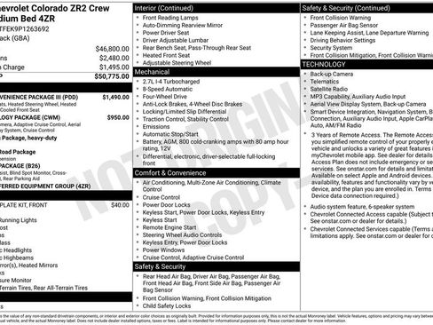 Used 2023 Chevrolet Colorado ZR2 w/ ZR2 Convenience Package III AWD/4WD image 9