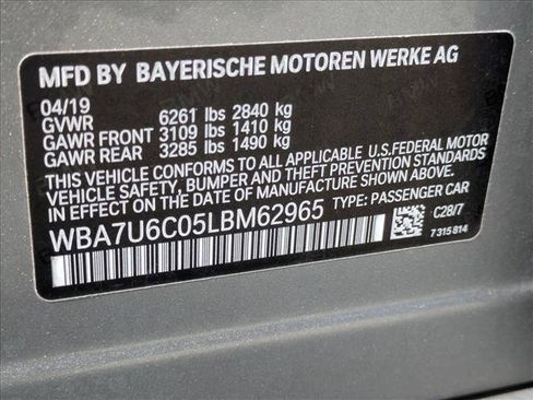 Used 2020 BMW M760i xDrive w/ Luxury Rear Seating Package AWD/4WD image 16