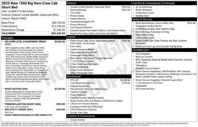 Used 2023 RAM 1500 Big Horn AWD/4WD image 11