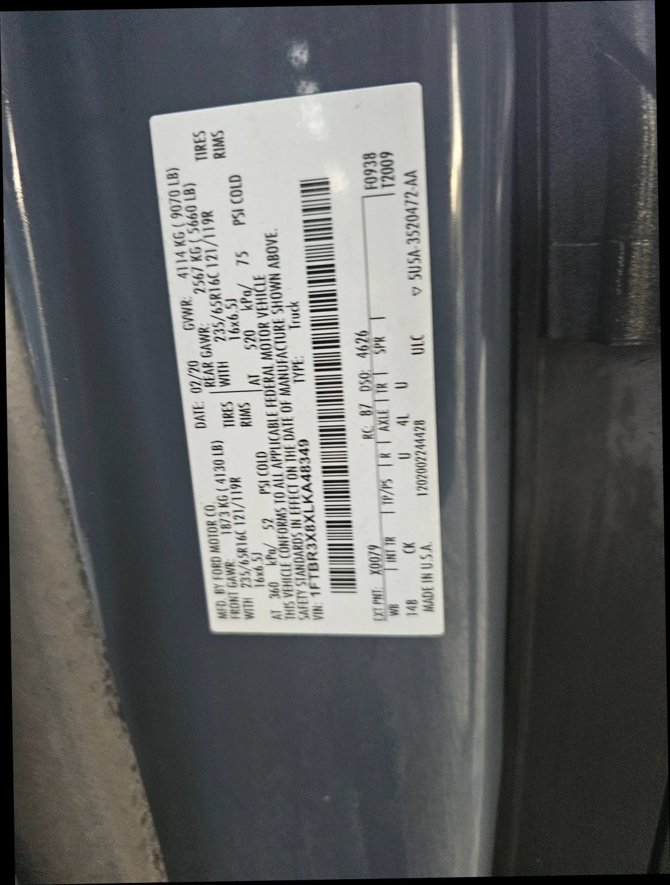 Used 2020 Ford Transit 250 148 High Roof Extended RWD image 25