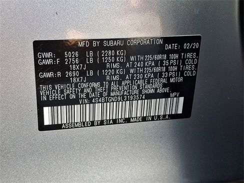 Used 2020 Subaru Outback Limited XT w/ Popular Package #2 image 28