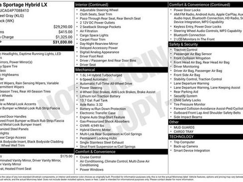 Certified 2023 Kia Sportage LX AWD/4WD image 14