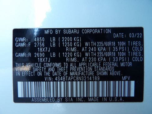 Used 2022 Subaru Outback Touring image 35