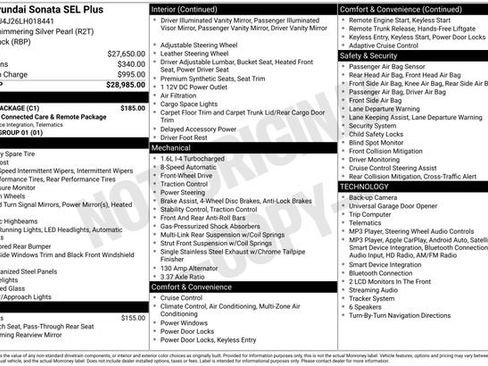 Used 2020 Hyundai Sonata SEL Plus w/ Cargo Package FWD image 3