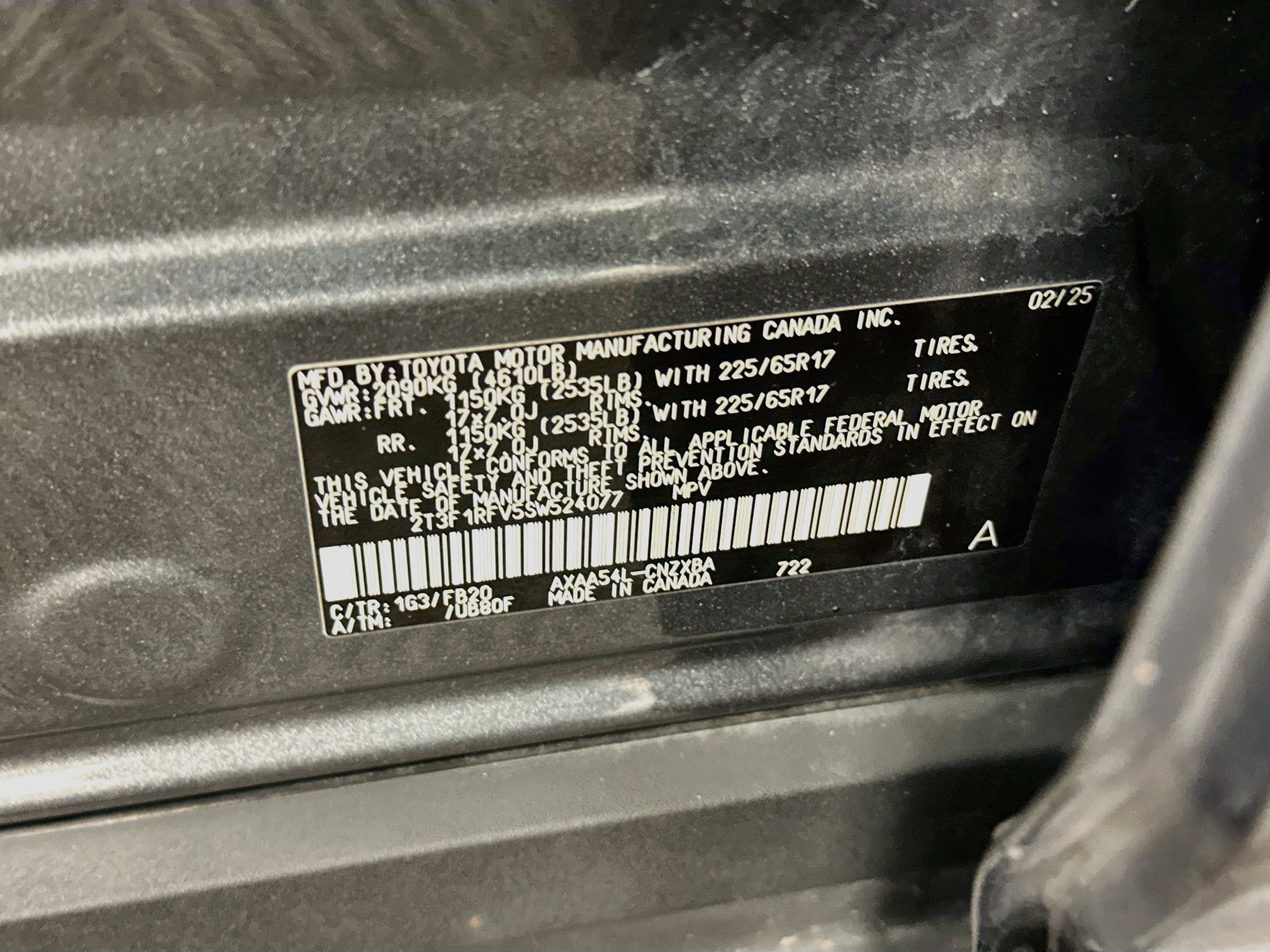 Used 2025 Toyota RAV4 LE AWD/4WD image 12