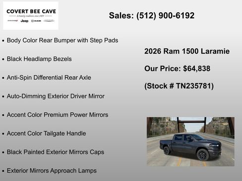 New 2026 RAM 1500 Laramie w/ Night Edition AWD/4WD image 30
