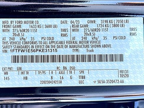 Used 2023 Ford F150 Lariat w/ Equipment Group 502A High image 23