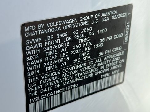 Used 2022 Volkswagen Atlas Cross Sport SE AWD/4WD image 31