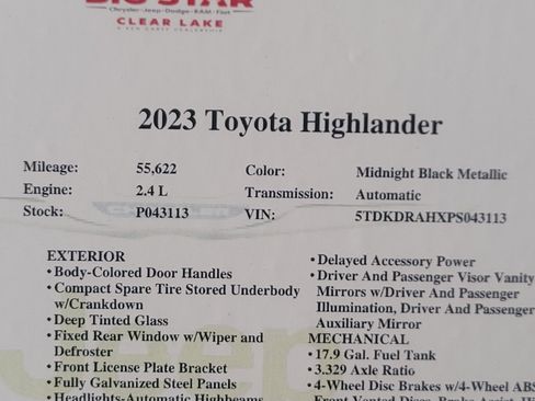 Used 2023 Toyota Highlander Limited image 33