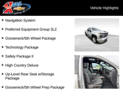 Used 2020 Chevrolet Silverado 2500 High Country w/ Z71 Off-Road Package AWD/4WD image 2