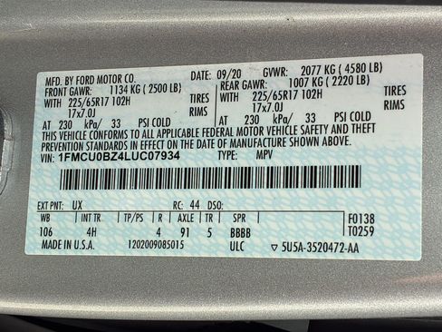 Used 2020 Ford Escape SE Sport FWD image 29
