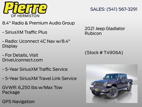 Used 2021 Jeep Gladiator Rubicon AWD/4WD image 24