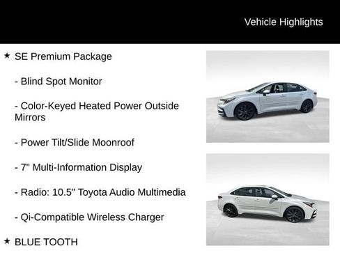 Used 2025 Toyota Corolla SE w/ SE Premium Package FWD image 5