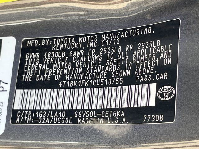 Used 2012 Toyota Camry XLE FWD image 28