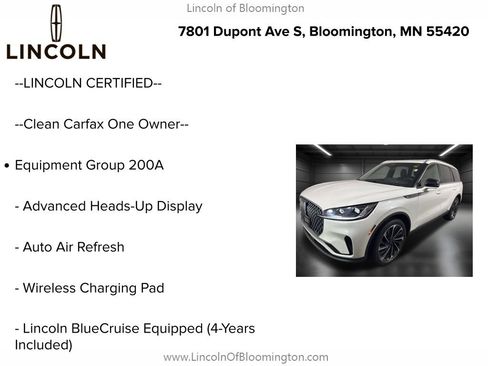 Certified 2025 Lincoln Aviator Reserve w/ Illumination Package image 5