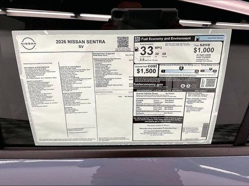 New 2026 Nissan Sentra SV w/ SV Convenience Package FWD image 36