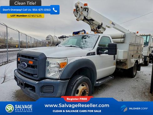Used 2015 Ford F450 XL w/ Snow Plow Prep Package image 1