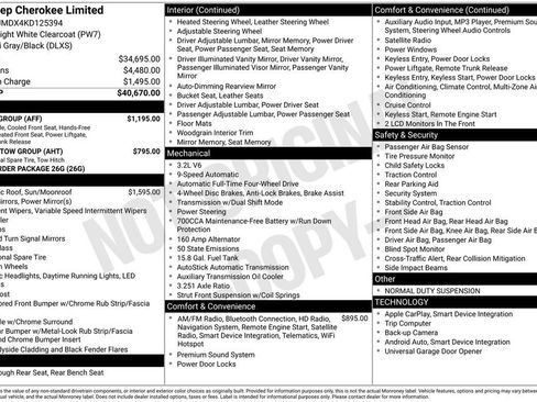 Used 2019 Jeep Cherokee Limited w/ Luxury Group image 24