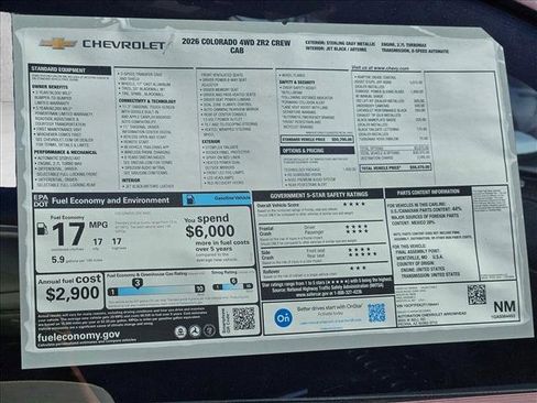 New 2026 Chevrolet Colorado ZR2 w/ Technology Package image 16