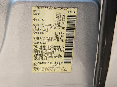 Used 2015 Nissan Xterra S image 29