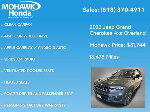Used 2023 Jeep Grand Cherokee Overland w/ Luxury Tech Group IV AWD/4WD image 14