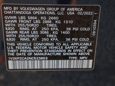 Certified 2022 Volkswagen Atlas SE image 29