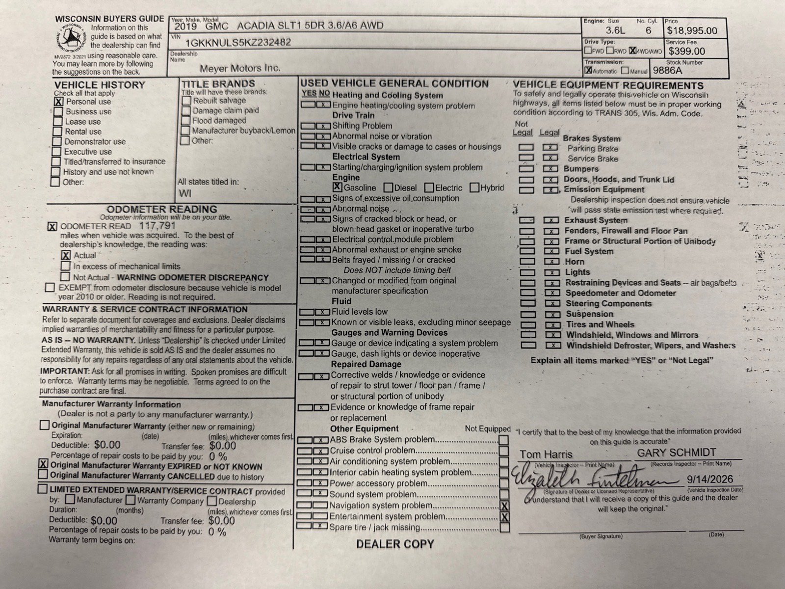 Used 2019 GMC Acadia SLT AWD/4WD image 28