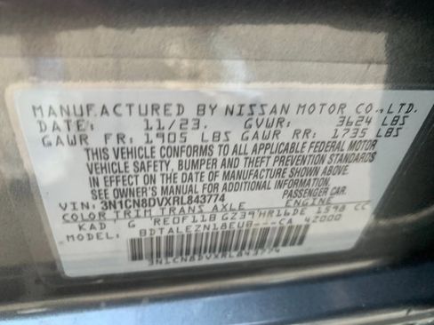Used 2024 Nissan Versa S w/ Trunk Package FWD image 28