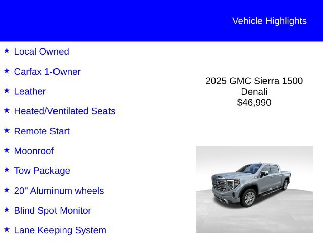 Used 2025 GMC Sierra 1500 Denali w/ Technology Package AWD/4WD image 2