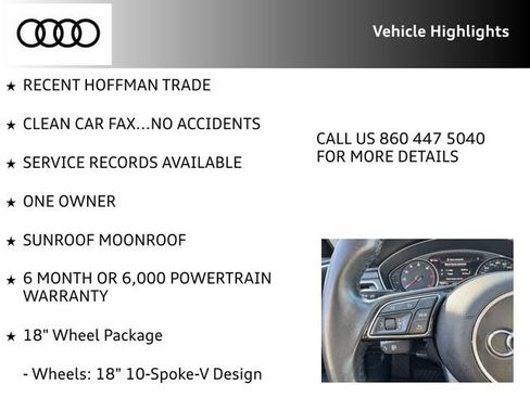 Used 2019 Audi A4 2.0T Premium w/ Convenience Package AWD/4WD image 8