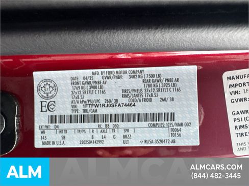 Used 2025 Ford F150 Raptor w/ Equipment Group 803A Raptor R image 36