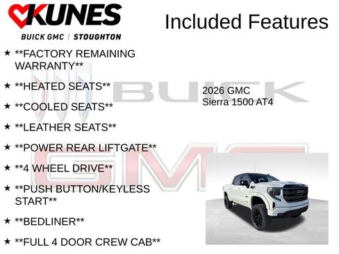 New 2026 GMC Sierra 1500 AT4 w/ Technology Package image 3