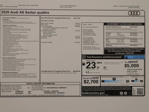 New 2026 Audi A6 Premium image 31