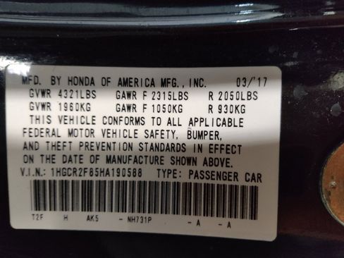 Used 2017 Honda Accord EX-L image 33