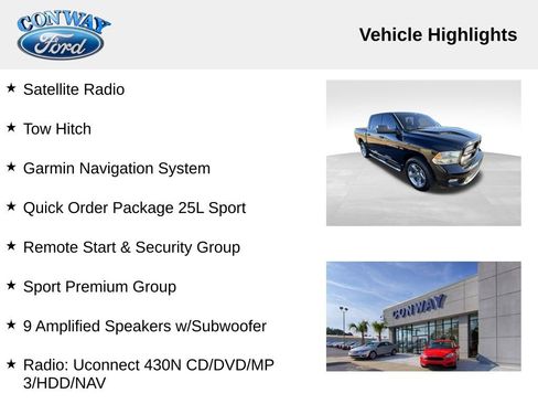 Used 2012 RAM 1500 Sport w/ Sport Premium Group image 8