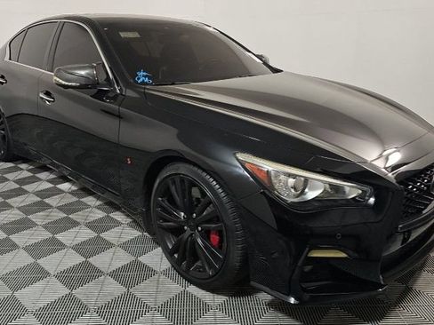 Used 2018 INFINITI Q50 Red Sport 400 w/ Sensory Package (Sport) RWD image 1