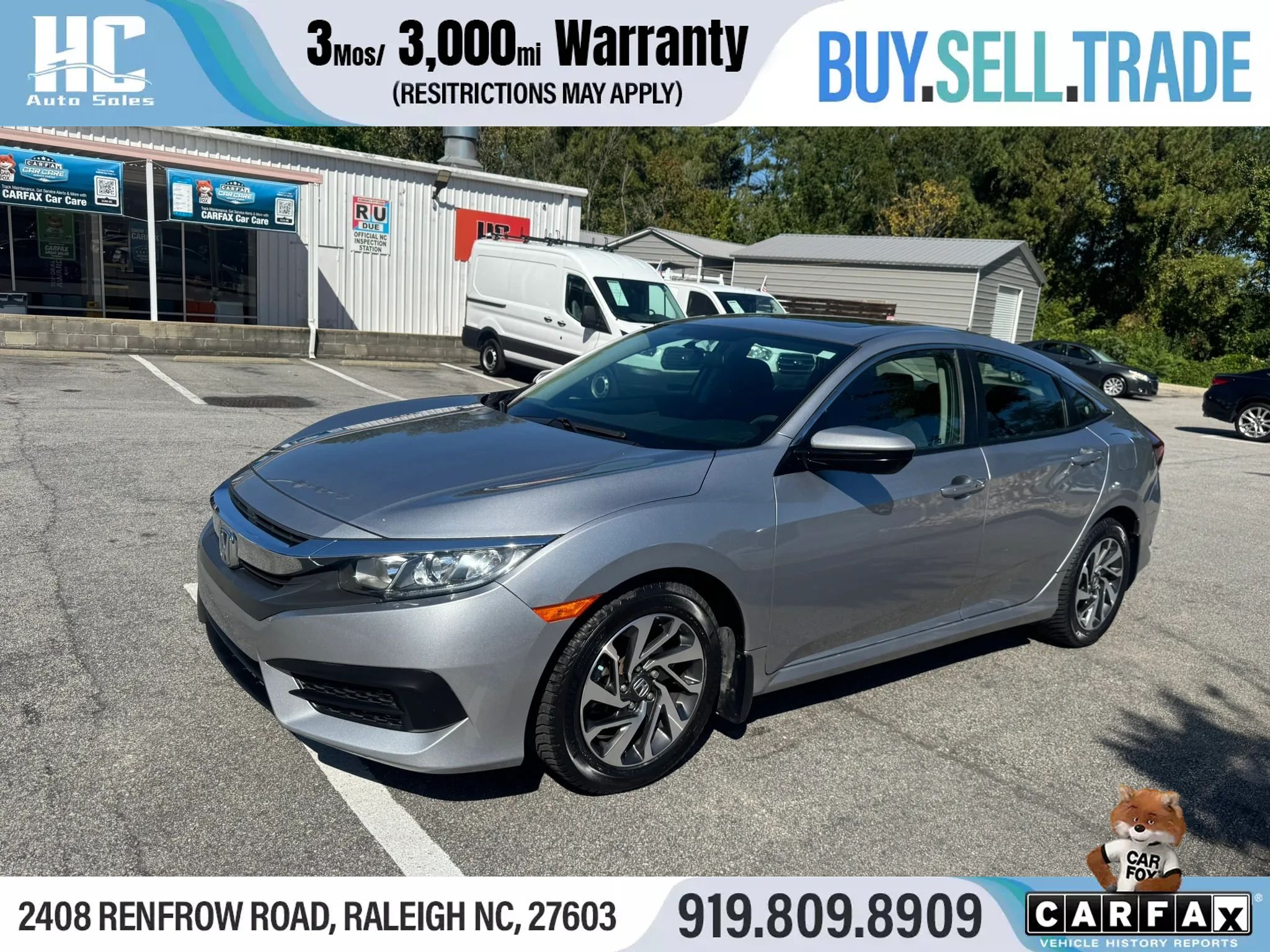 Used 2016 Honda Civic EX image 1