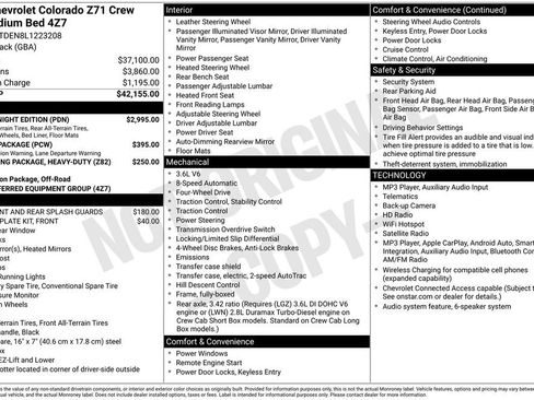 Used 2020 Chevrolet Colorado Z71 w/ Z71 Midnight Edition AWD/4WD image 7